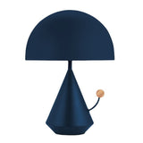 Postmodern Dome Cone Table Lamp – 43cm Blush Pink or Midnight Navy Sculptural G9 Bedside Light