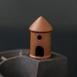 Lighthouse Ceramic Backflow Incense Burner – Smoke Waterfall Holder for Tea Rooms, Meditation & Zen Decor