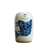 Hand-Painted Blue & White Folk Art Ceramic Bud Vase Collection – New Chinese Jingdezhen-Inspired Decor