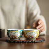 Handcrafted Dehua Mutton Fat Jade Enamel Luohan Master Teacup - 90ml Gongfu Teacup