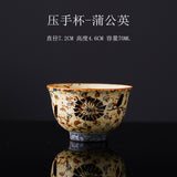 Authentic Blue & White Huoshihong Vintage Ceramic Master Teacup - 80ml Gongfu Cup