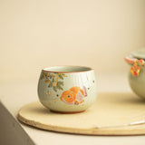 Authentic Plant-Ash Glaze Big-Head Goldfish Large Master Teacup - 95ml Gongfu Cup