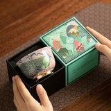 Authentic Jingdezhen Hand-Painted Enamel Peacock Yashou Master Teacup - 90ml Gongfu Teacup