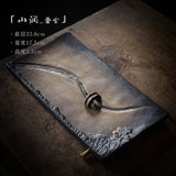 Authentic Stream Shadow Ceramic Water-Storage & Drainage Dry Tea Tray - 25cm Teaware