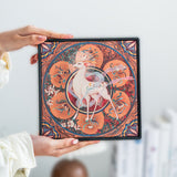 Authentic Dunhuang Nine-Colored Deer Square Absorbent Dry-Brewing Tea Tray - 20cm Teaware