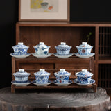 Jingdezhen Blue & White Antique Porcelain Tea Set