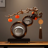 Crystal Gourd Prosperity Ornament Collection – New Chinese Auspicious Home, Office & Housewarming Decor