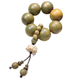 Green Sandalwood-Style Hand Mala & Wenwan Collection – Lotus, Fortune Sign, Lucky Lotus Pod, Buddha Hand & Multi-Wood Styles, 8–18mm | 绿檀手捻