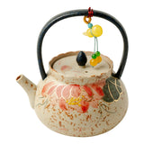 Hand-Painted Red Koi & Lotus Ceramic Teaware Collection - 125–150ml