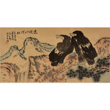 Hand-Painted Chinese Eagle & Bird Painting Collection – Li Kuchan Inspired Eagles, Pine, Bamboo, Crane & Roosters, 38 Artwork Styles