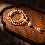 Longji Bodhi Charm Bracelet & Hand Mala Collection – Pink & Purple Candy Cube, Gourd, Peach, Cat, Buddha, Dice & Nanhong-Style Accents, 6–8mm | 龙脊菩提