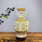 Jingdezhen Reticulated Openwork Porcelain Vase – Famille Rose or Blue & White, 32 cm