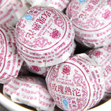 Menghai Rose Ripe Pu-erh Mini Tuocha – 500g Shou Puer with Double-Petalled Red Rose 玫瑰普洱熟茶小沱