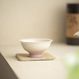 Authentic Rock Mineral White Chrysanthemum Butterfly Ripple Master Teacup - 80ml Gongfu Cup
