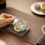 Authentic Jingdezhen Imperial Enamel Large Tianxin Master Teacup - 95ml Gongfu Tasting Cup