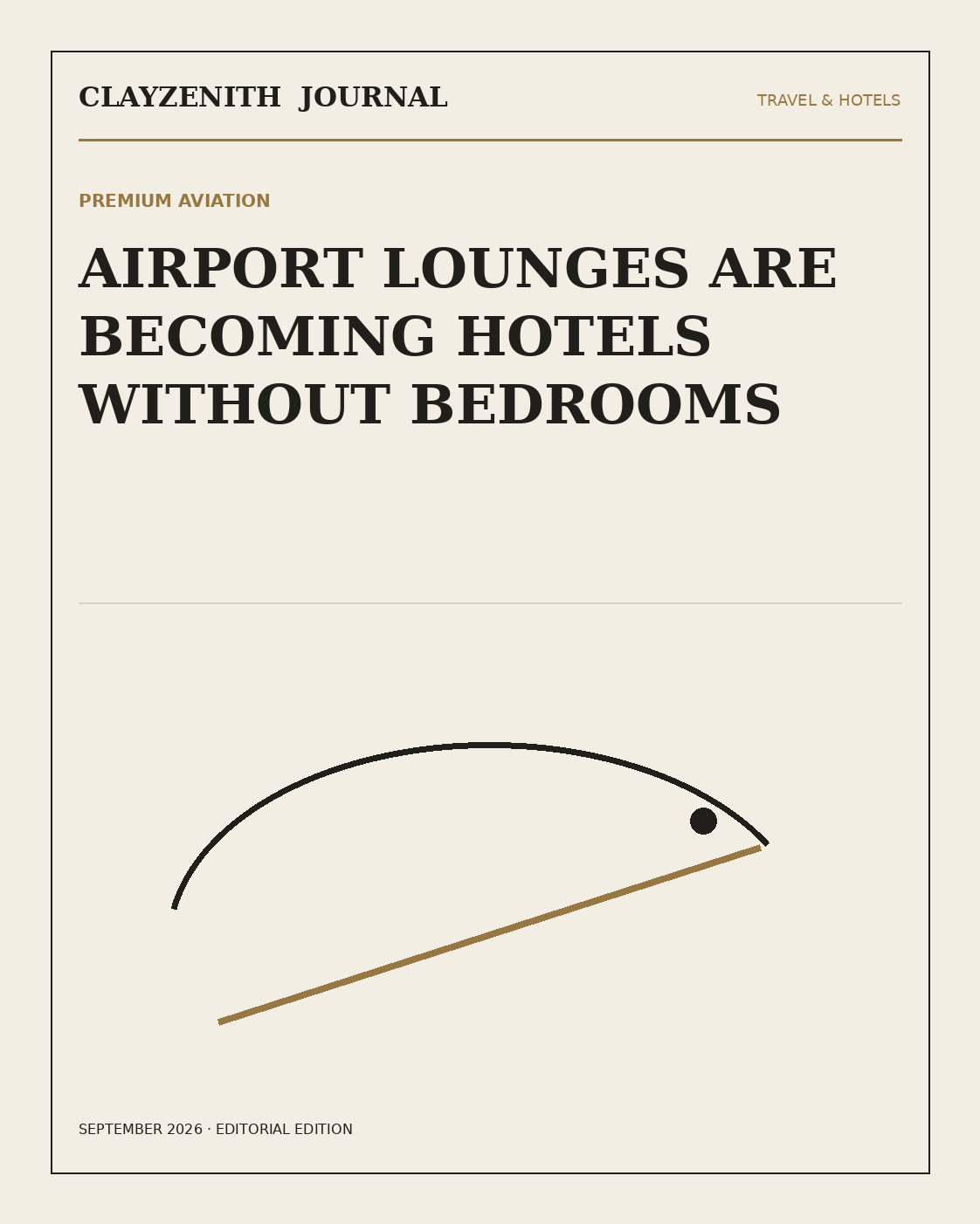 Airport lounge luxury 2026 editorial cover