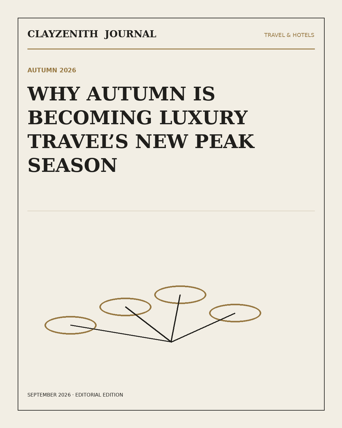 Autumn 2026 luxury travel editorial cover