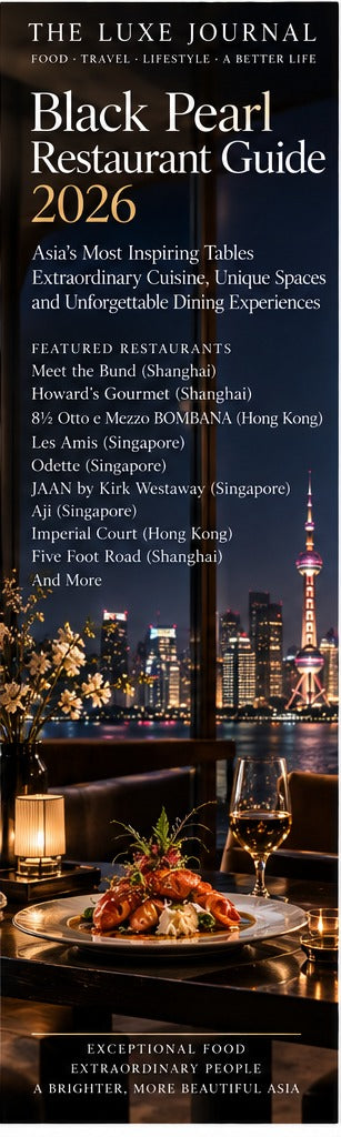 The Luxe Journal editorial cover for the Black Pearl Restaurant Guide 2026 and leading Asian restaurants