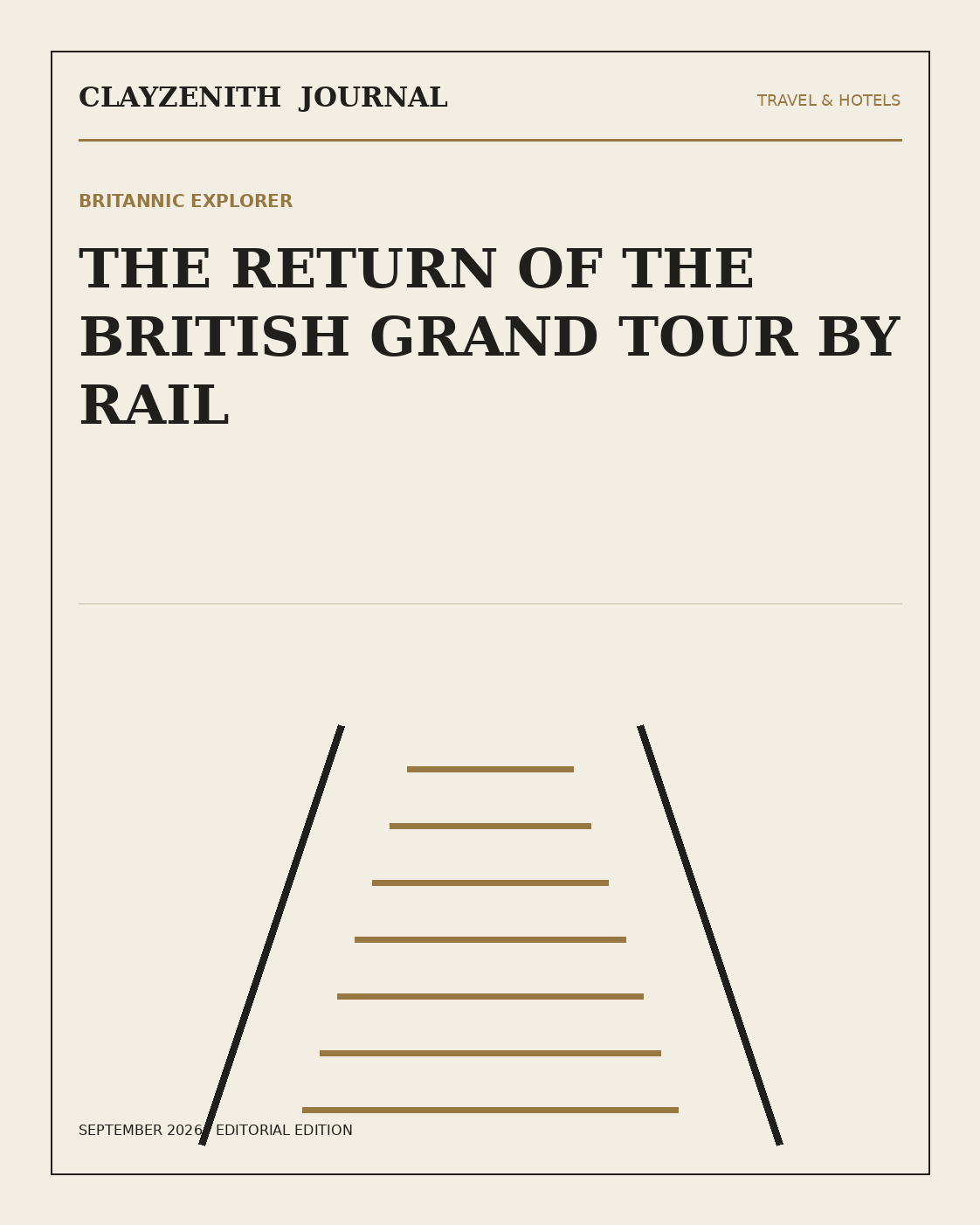 Britannic Explorer luxury rail editorial cover