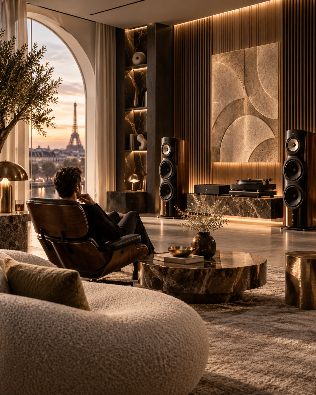 High-end hi-fi listening room editorial cover