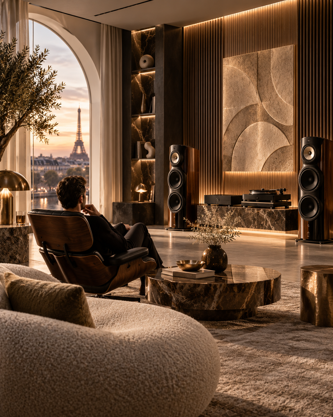 High-end hi-fi listening room editorial cover