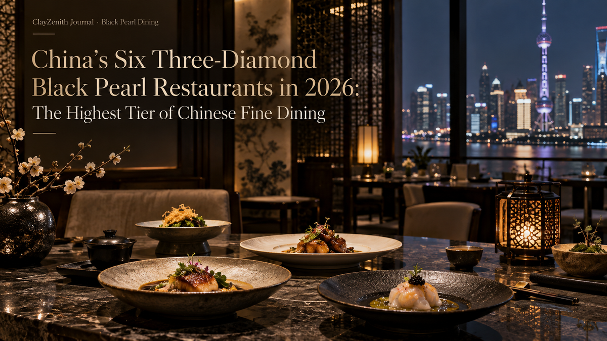 China six three-diamond Black Pearl restaurants 2026 luxury dining cover