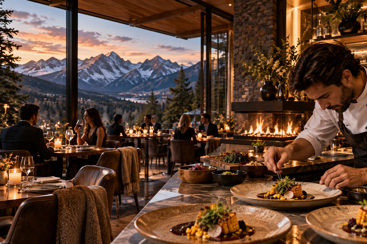 THE LUXE JOURNAL cover for Colorado's first statewide Michelin selection, blending mountain travel and destination dining
