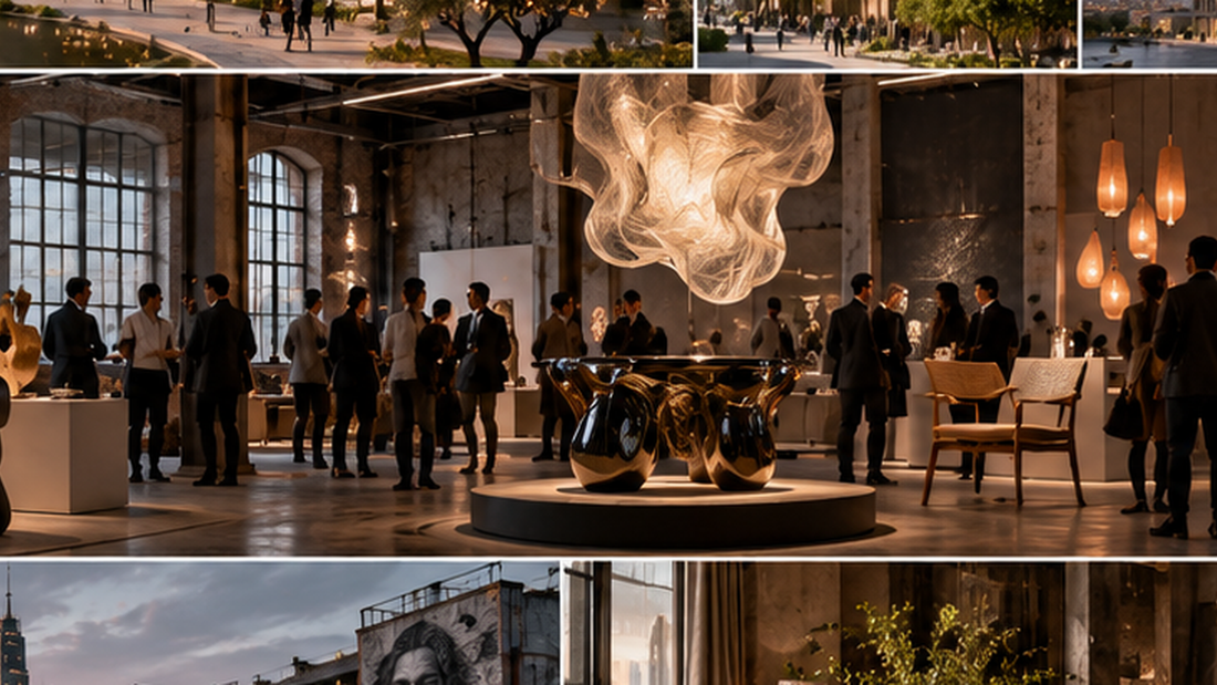THE LUXE JOURNAL cover for Deoron Berlin 2026, featuring sculptural furniture, lighting, sound and collectible design in an industrial gallery