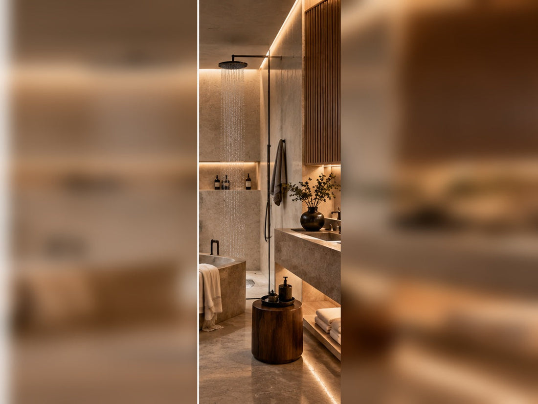THE LUXE JOURNAL cover for Japanese bathroom minimalism and TOTO L Series accessories