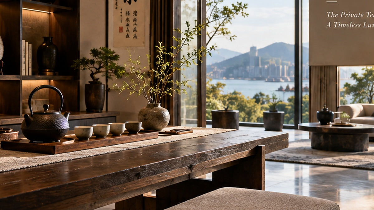THE LUXE JOURNAL luxury tea pantry cover featuring tea storage, ceramics and a refined brewing station