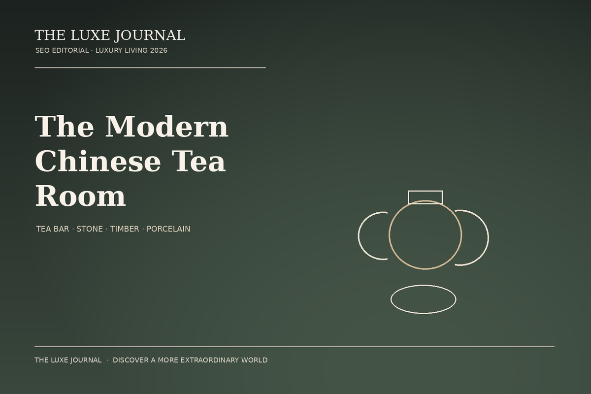 THE LUXE JOURNAL modern Chinese tea room design editorial cover