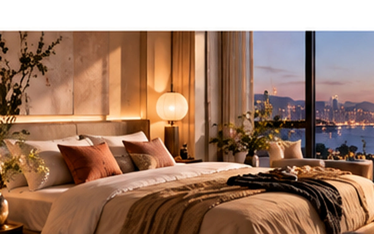 THE LUXE JOURNAL newlywed bedroom and wardrobe design guide featuring a calm luxury bedroom