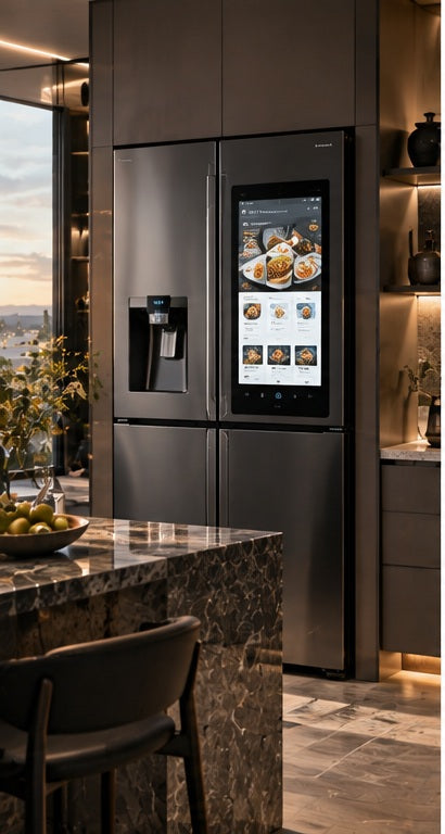 THE LUXE JOURNAL appliance business news cover for Whirlpool and the 2026 major-appliance market in a premium kitchen