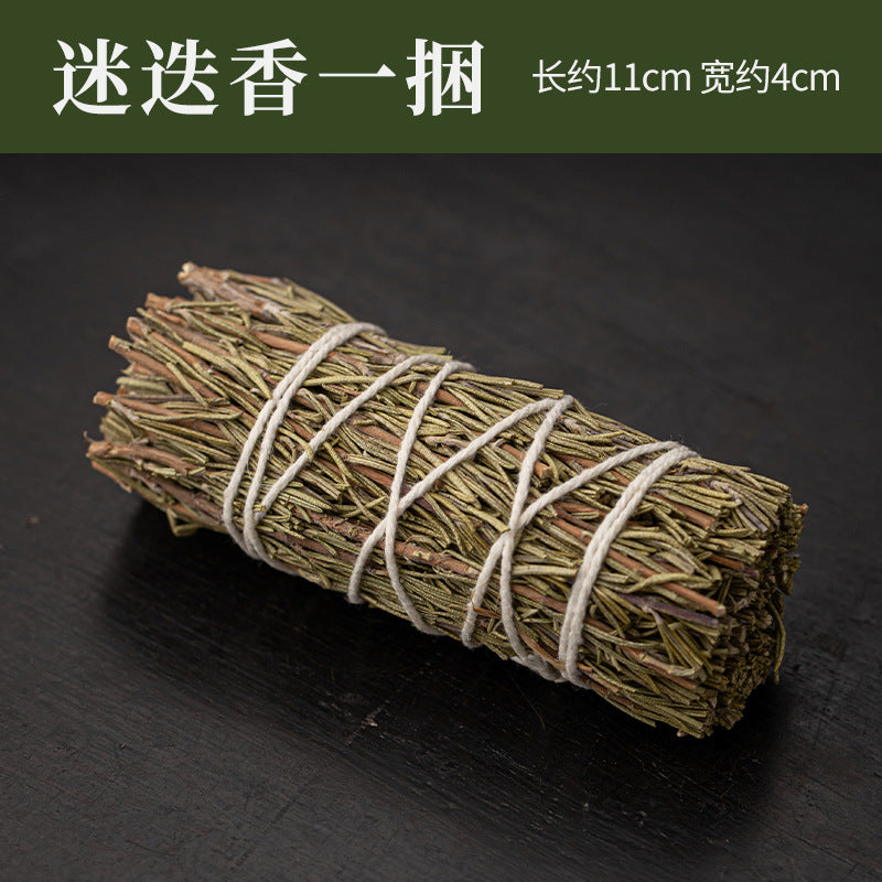 Herbal smudge bundle for ritual fragrance and meditation