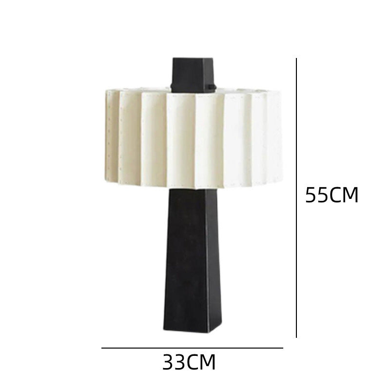 50cm by 165cm pleated floor lamp full height view