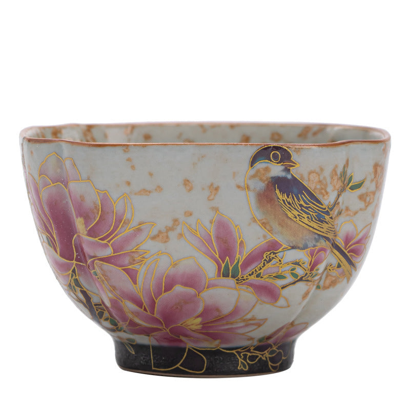 Authentic Jingdezhen Blue & White Huoshihong Square Ceramic Master Teacup - 75ml Gongfu Teacup