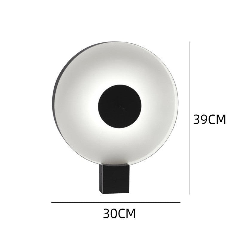 Round disc table lamp dimensions 30cm wide by 39cm high