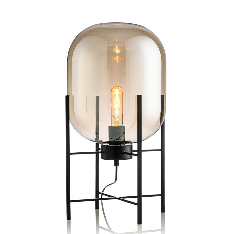 Smoke grey cage lamp modern industrial lighting
