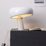 Italian Mushroom Marble Table Lamp – Sculptural Black, White or Green Bedside Light in Two Sizes