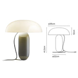 Colorblock Floating Dome Table Lamp – 30cm or 41.3cm Sculptural Modern Light in Six Designer Combinations