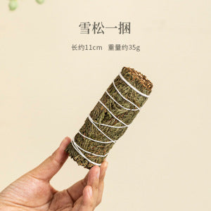 Cedar smudge bundle for Palo Santo and sage ritual burner