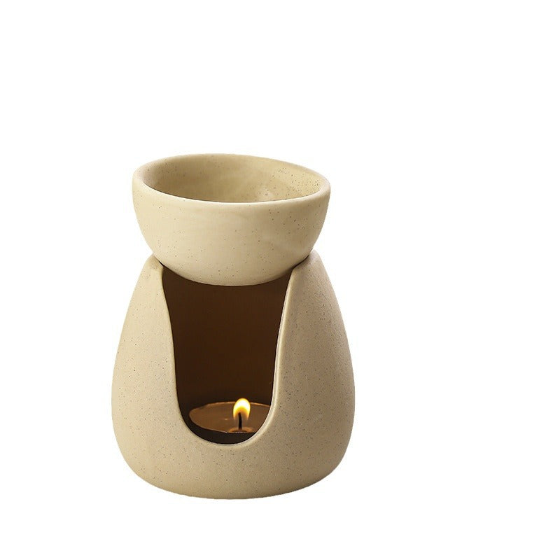 Ceramic essential oil burner dimensions approximately 7.2 cm wide and 11 cm high