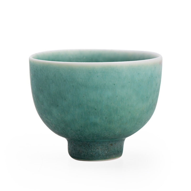 Authentic Jingdezhen High-Fire Crystalline Glaze Kiln-Transformed Master Teacup - 80ml Gongfu Teacup