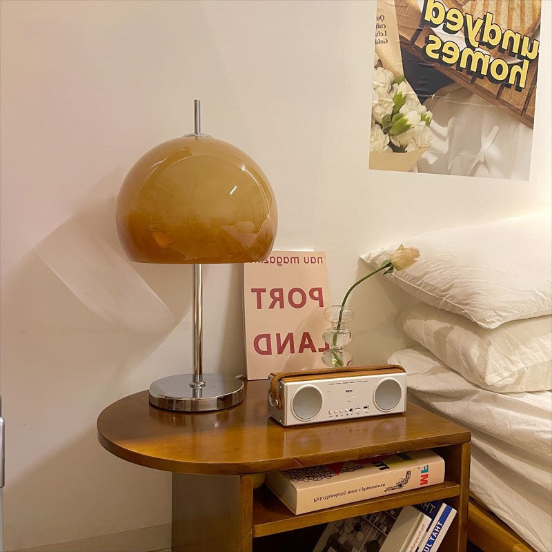 Milk tea mushroom floor lamp 30cm by 160cm