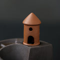 Ceramic lighthouse backflow incense burner with smoke waterfall effect