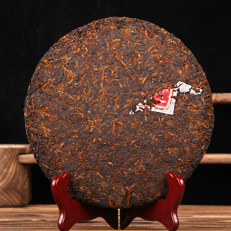 2006 ripe Pu-erh 357g tea cake pressed leaf surface 宫廷普洱 老树熟饼