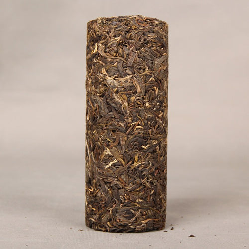 2015 material Bingdao ancient-tree raw Pu-erh bamboo pillar 500g