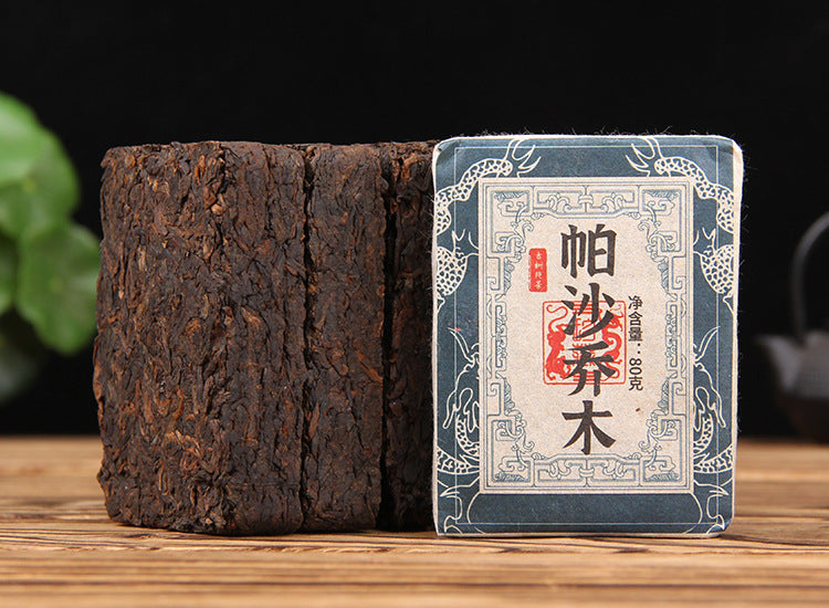 Pasha Qiaomu ripe Pu-erh 80g compressed tea brick