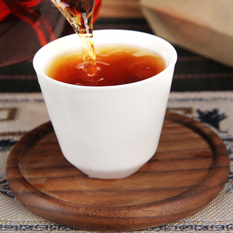 2019 Lao Cha Tou Ripe Pu-erh tea liquor 老茶头熟普 茶汤