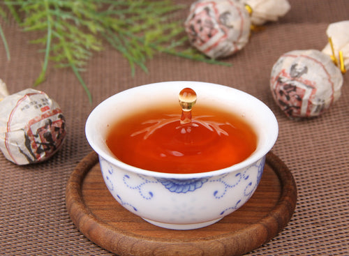 Jingmai ripe Pu-erh dragon pearl approx 6g individually wrapped